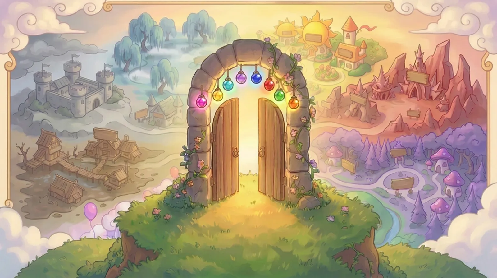 The magical doorway to the eight neighborhoods